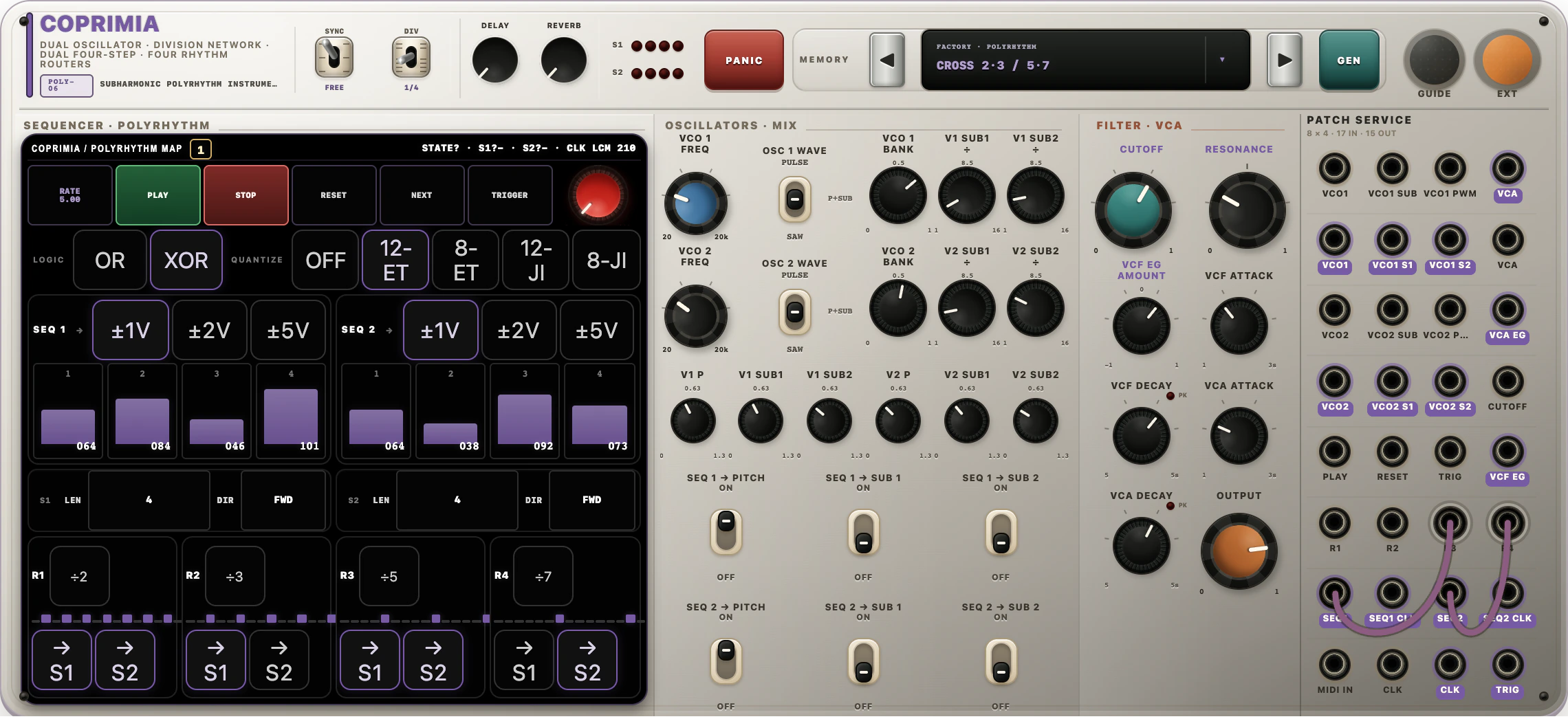COPRIMIA instrument interface